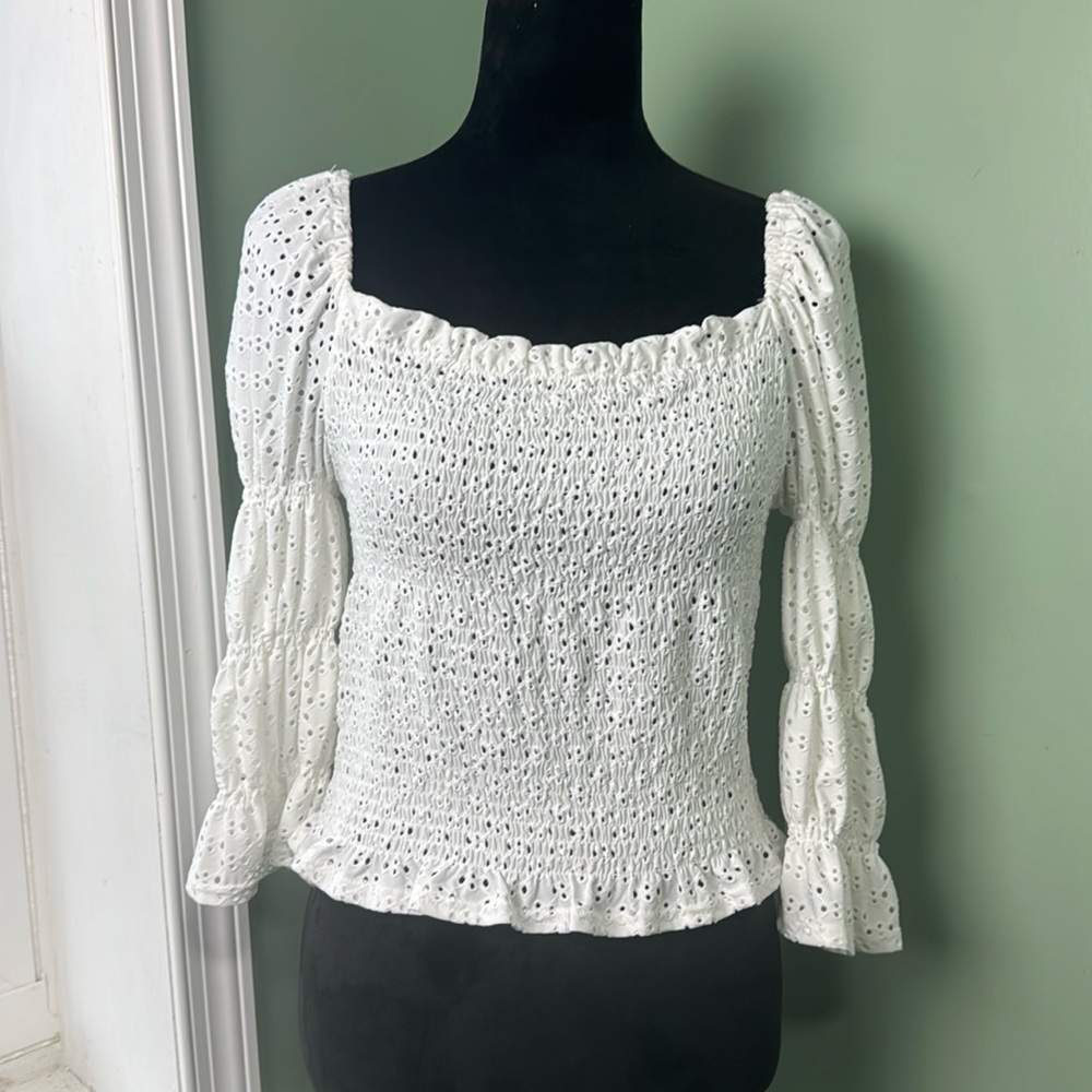 Say What? White top XL